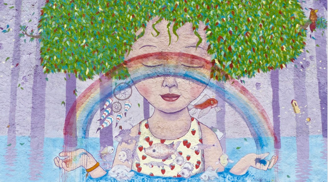 Street mural in Montevideo, Uruguay — photographed by Ole Gade